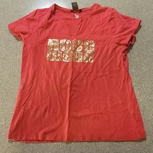 ROCAWEAR red and gold short sleeve tshirt 1X